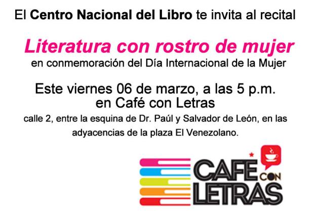 Poetas venezolanas conmemorarán el Día Internacional de la Mujer