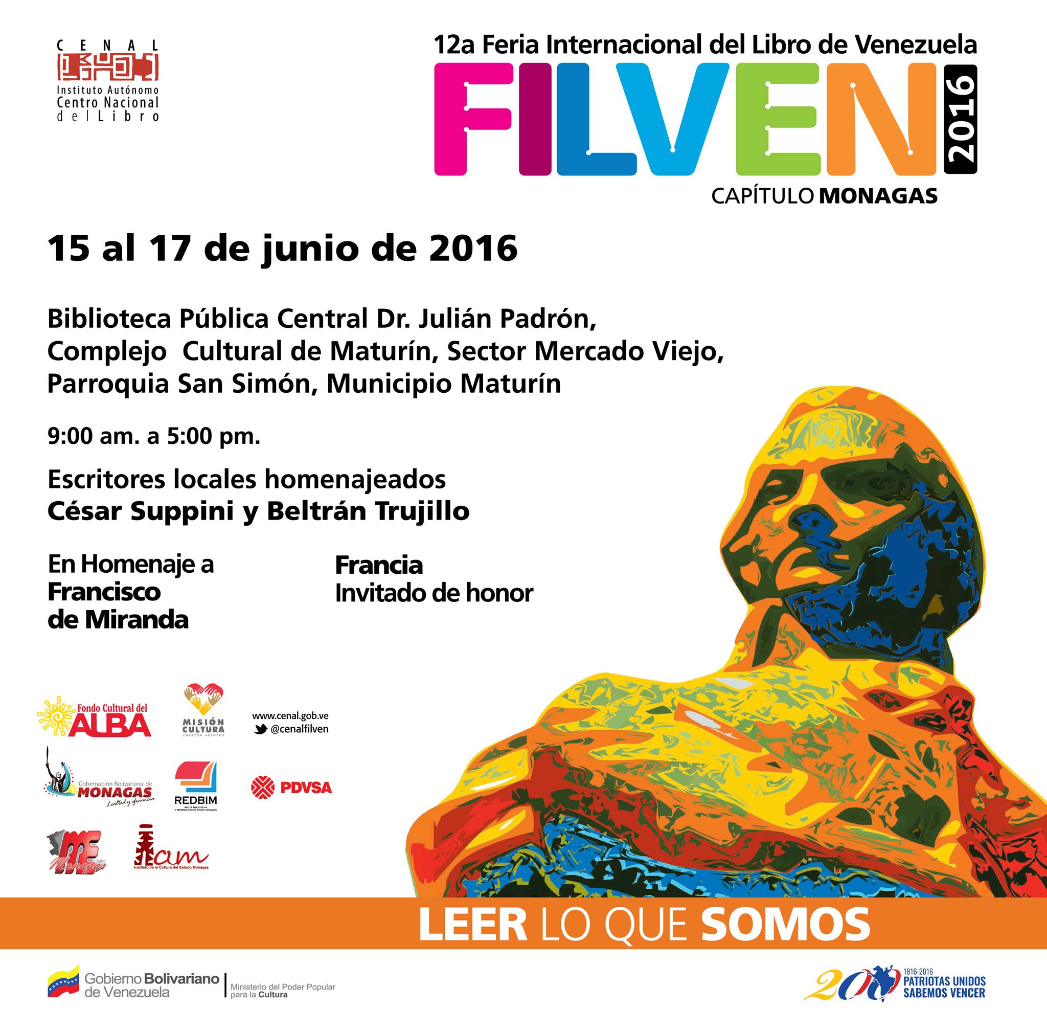 Filven se instalará en el Complejo Cultural de Maturín del 15 al 17 de junio