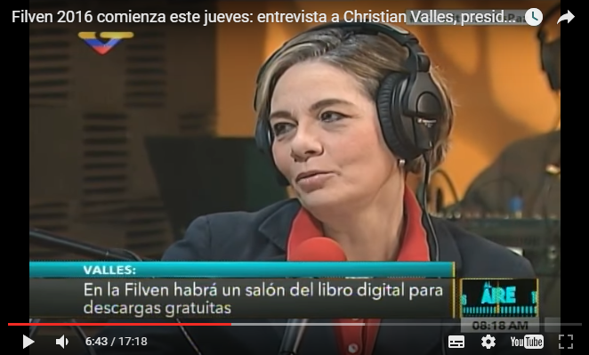 Video: entrevista a Christian Valles sobre inicio de Filven 2016