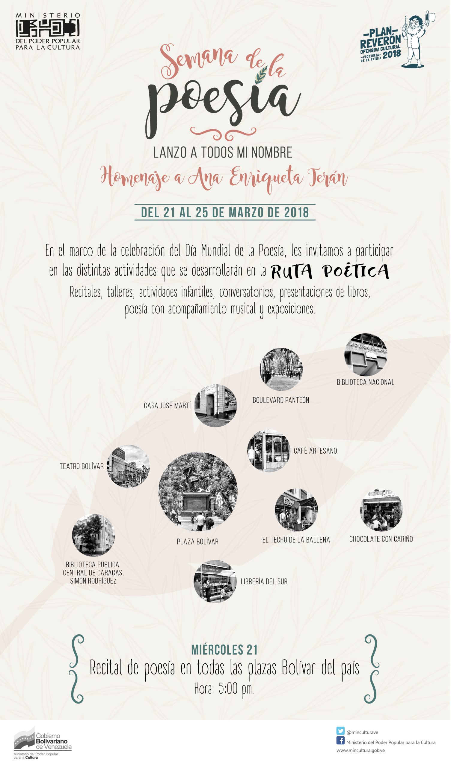 Inicia celebración de Semana de la Poesía