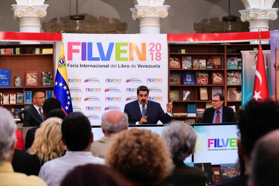 Presidente Maduro: Con Filven 2018 son 14 años promoviendo el libre acceso a la información