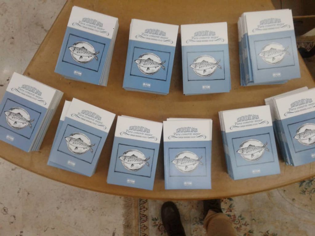 Libro “Sardinas para comerte mejor” entre los más vendidos en Filven 2018