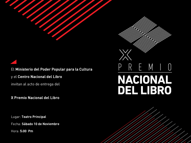 Filven 2018 se viste de fiesta para entrega del X Premio Nacional del Libro 2016-2017
