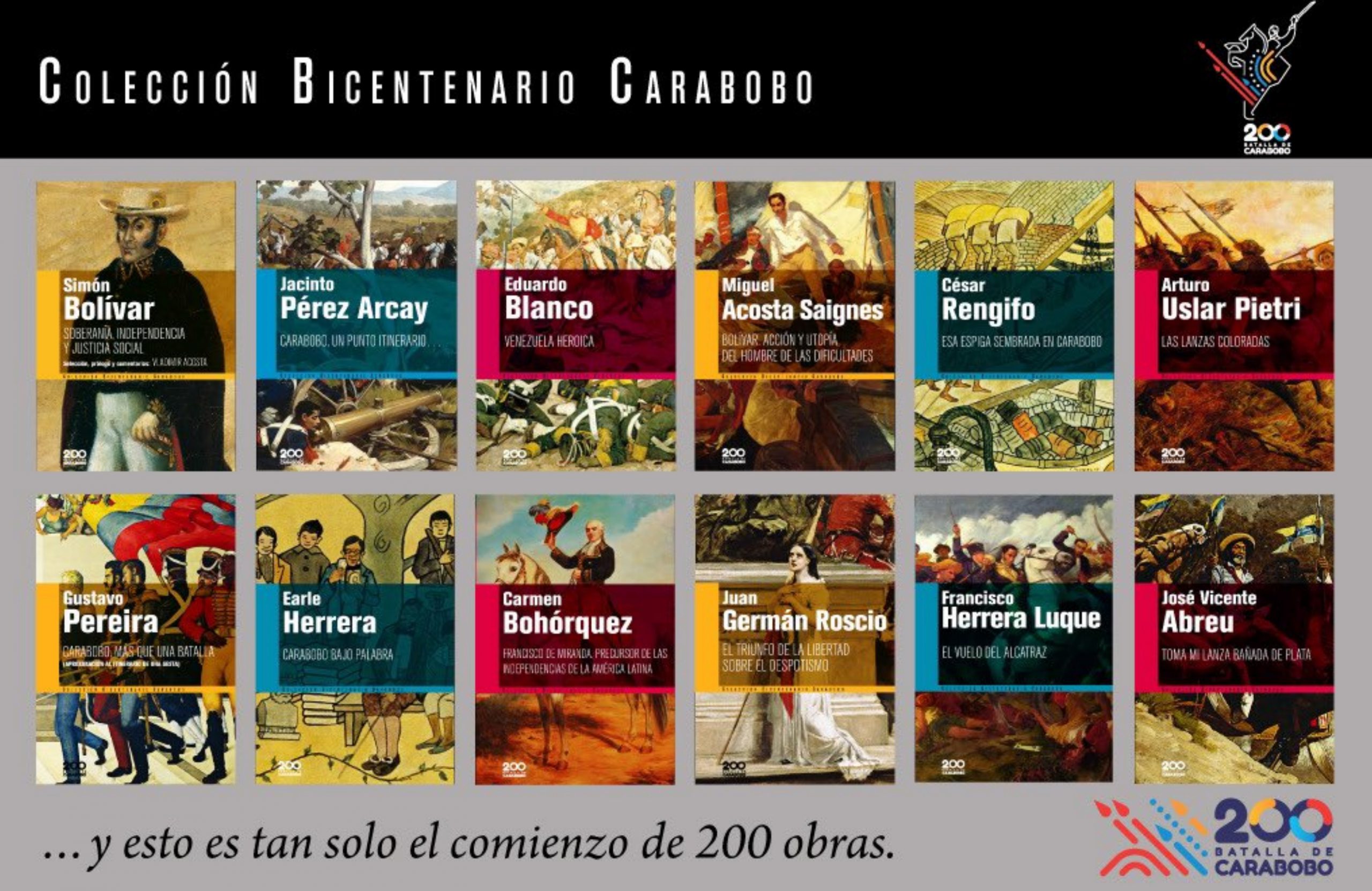 Descargue los primeros 12 libros de la Colección Bicentenario Carabobo para ser leídos en línea