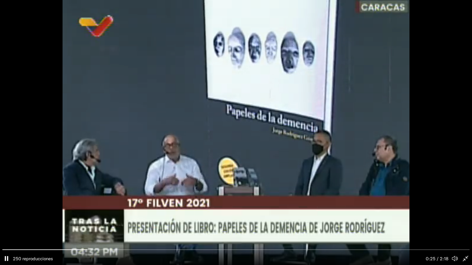 Jorge Rodríguez celebra llegada de 17ª Filven al Parlamento en medio de rescate institucional