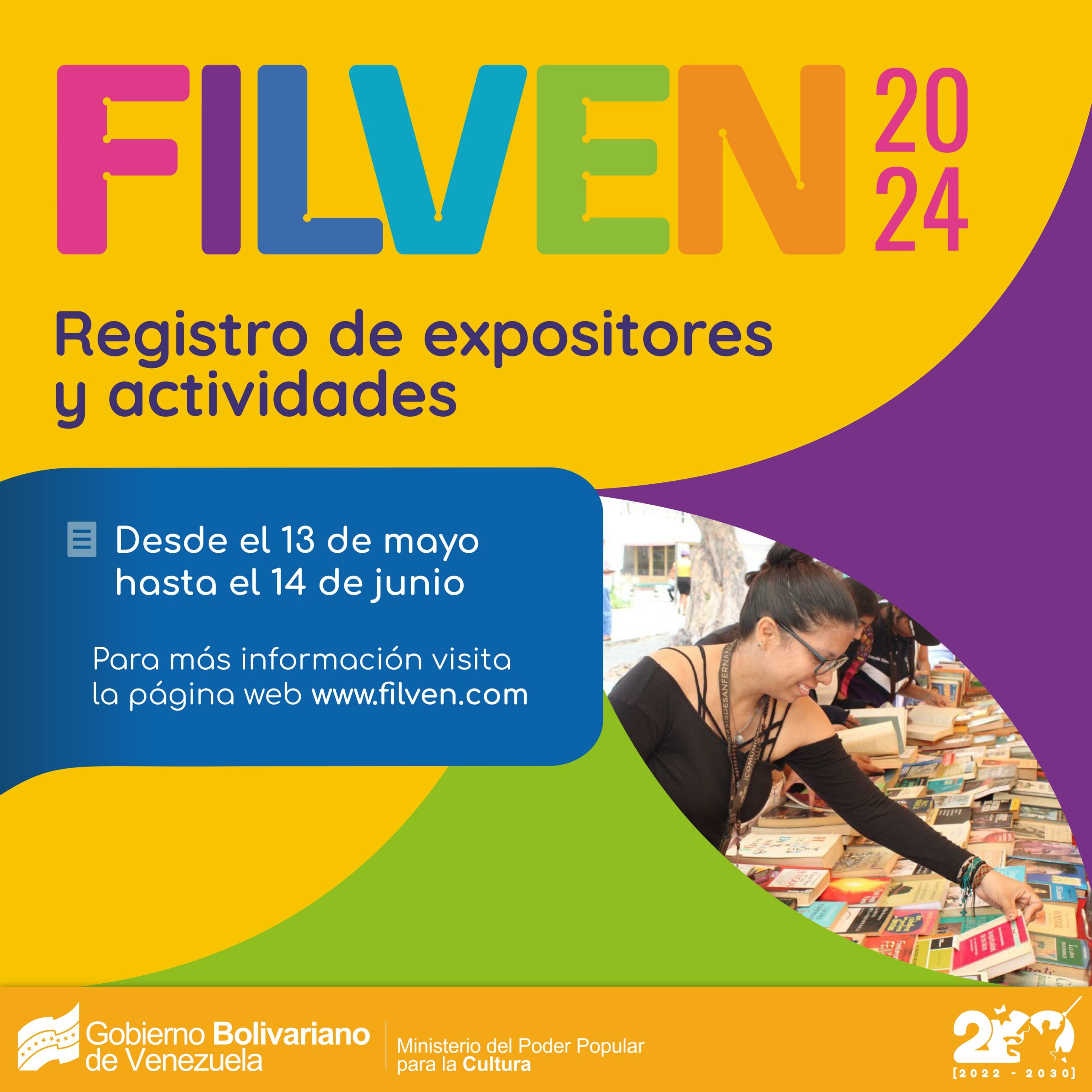 Abierto registro de expositores y actividades para la Filven 2024