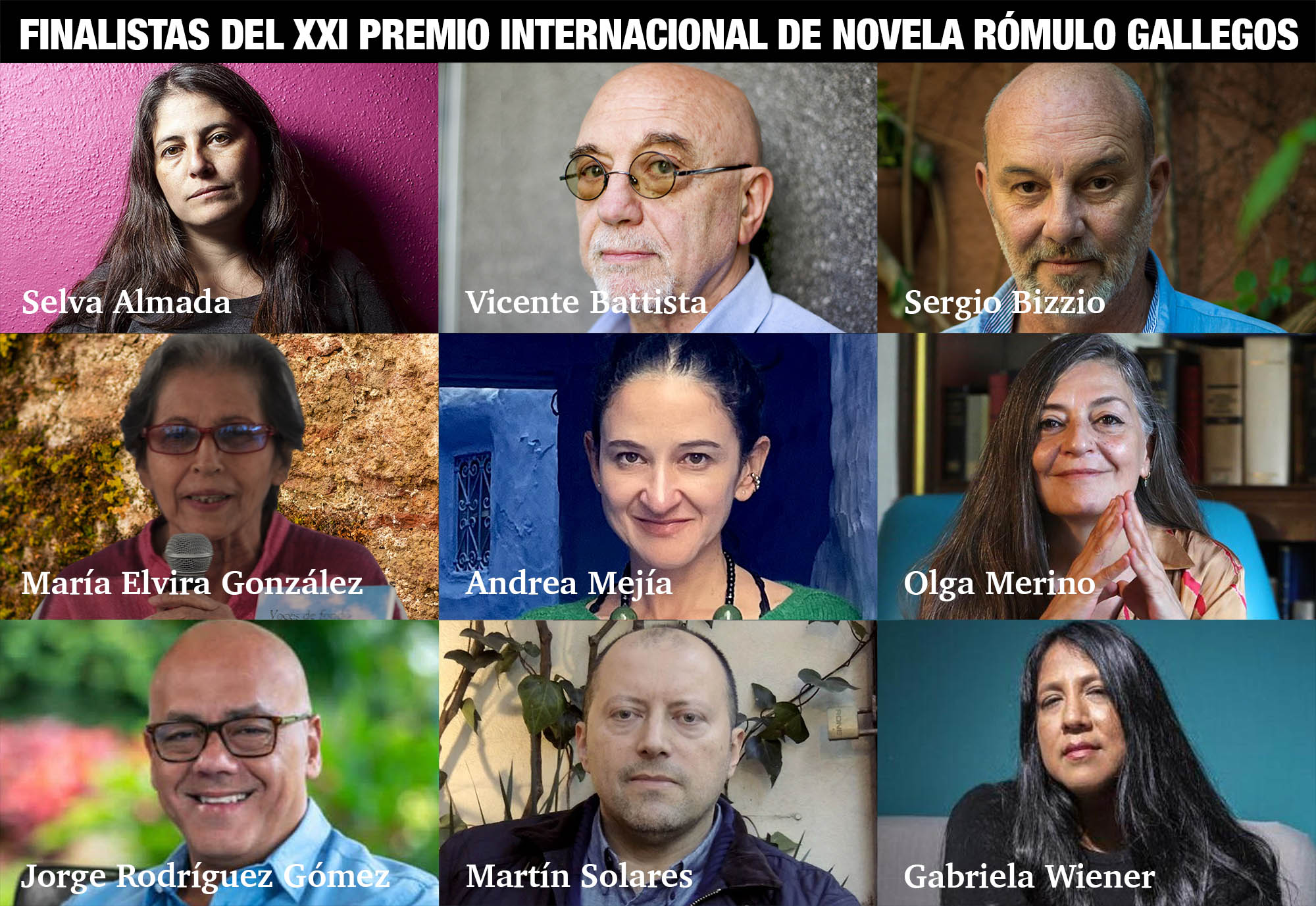 Anuncian finalistas del Premio Internacional de Novela Rómulo Gallegos