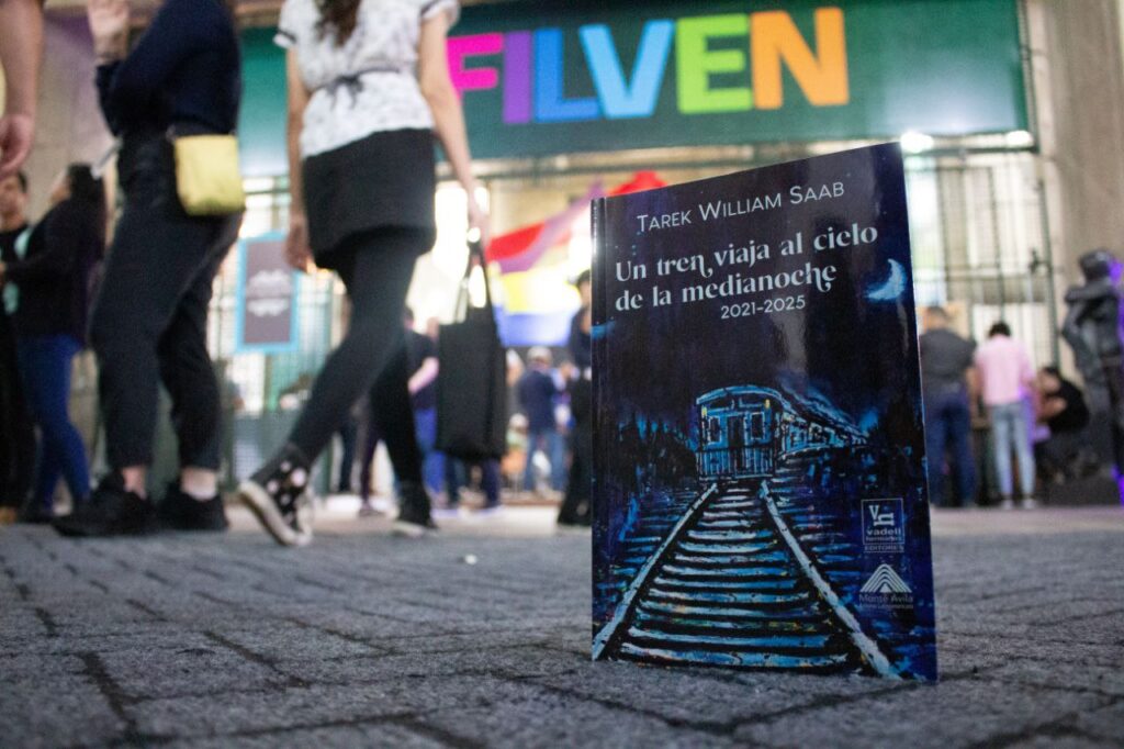 Un tren viaja al cielo de la media noche, de Tarek William Saab, lidera lista de libros más vendidos en Filven
