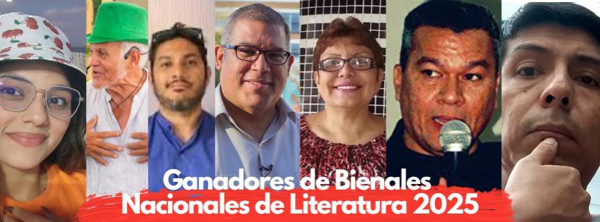 Ellos ganaron las bienales nacionales de literatura 2025