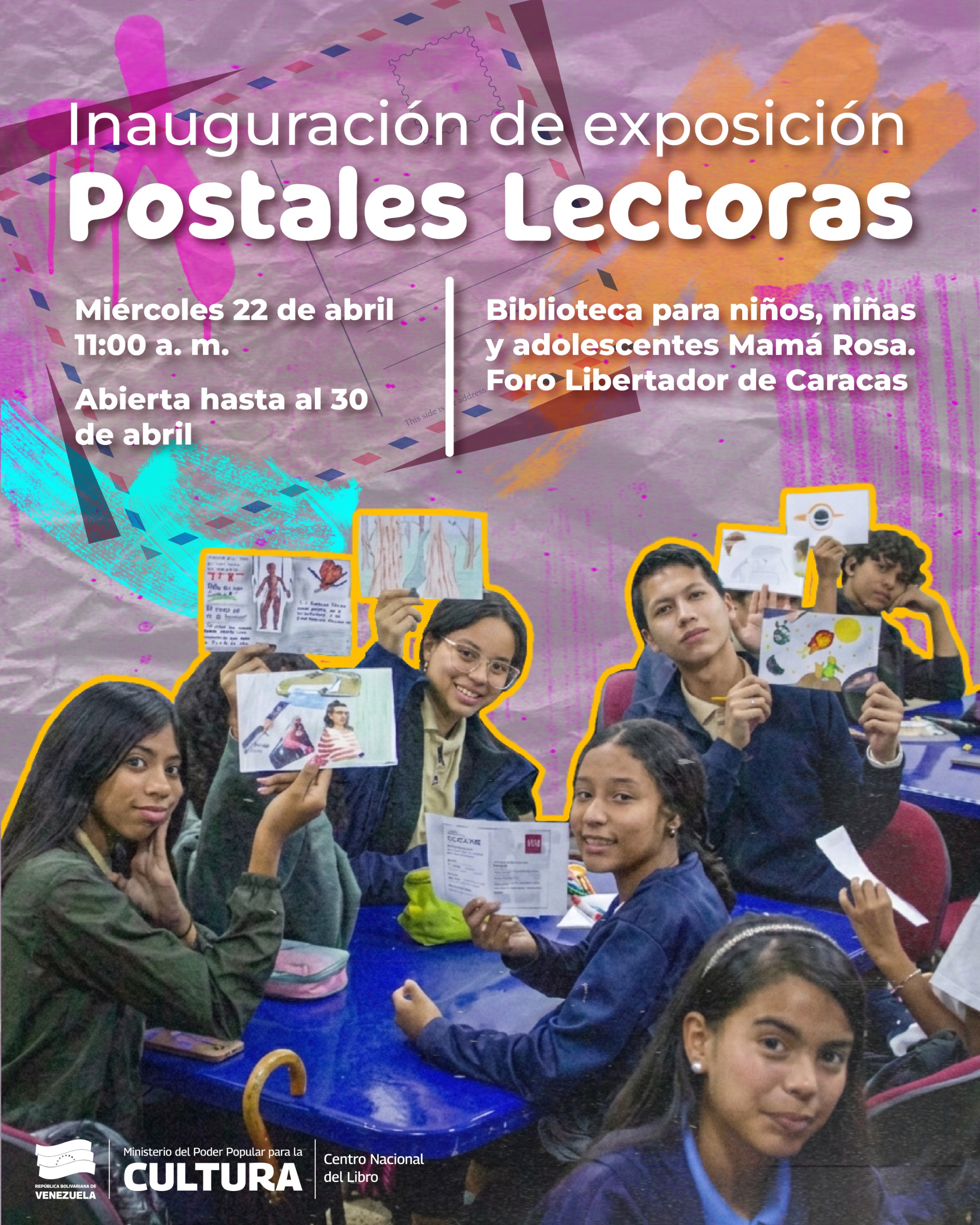 Exposición “Postales Lectoras” del Cenal mostrará experiencias de jóvenes en torno al libro